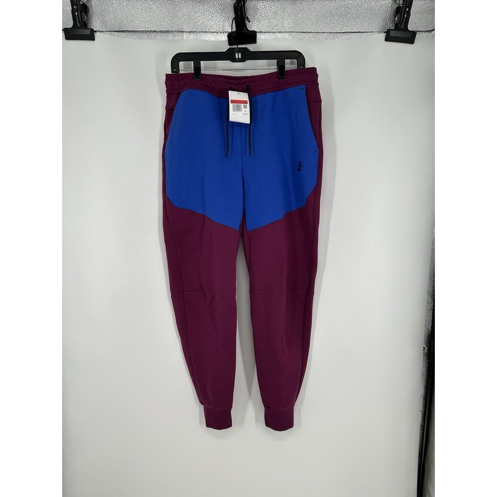 Nike Sportswear Tech Fleece Joggers Pants Sweatpants Sangria Royal CU4495-610 L